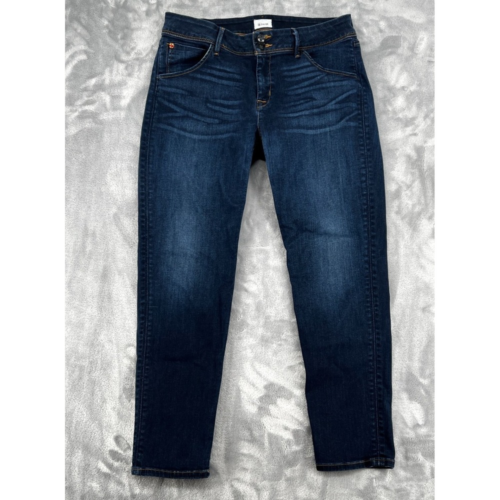 Hudson Womens Skinny Jeans Blue Mid Rise Stretch Denim Size 30x26